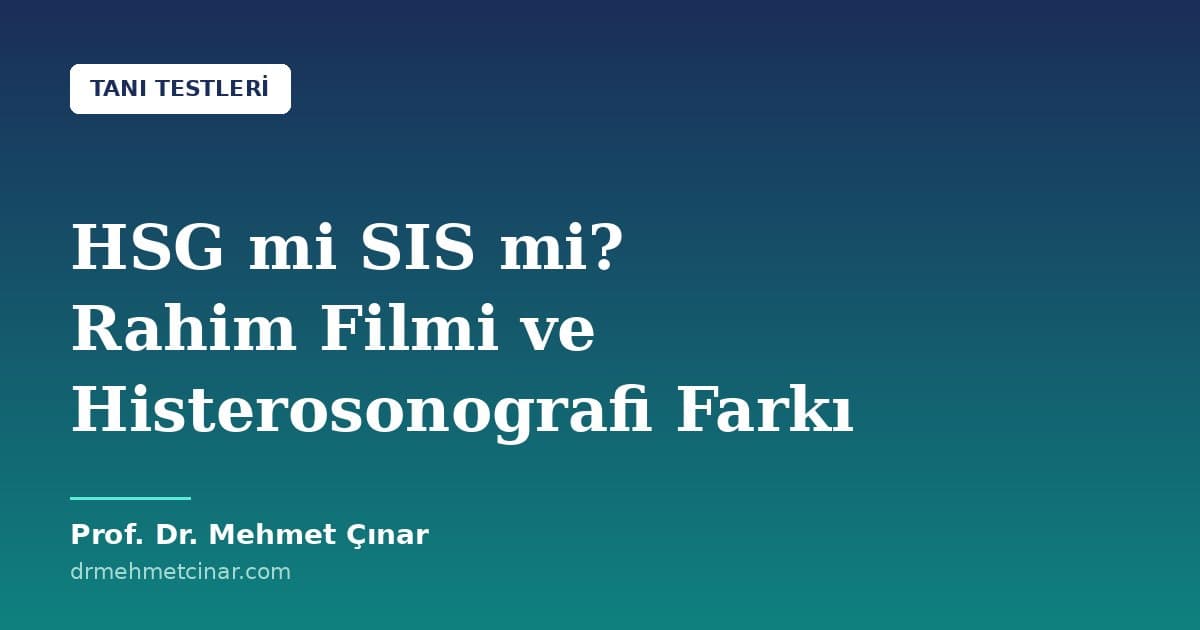 HSG mi SIS mi? Rahim Filmi ve Histerosonografi Farkı