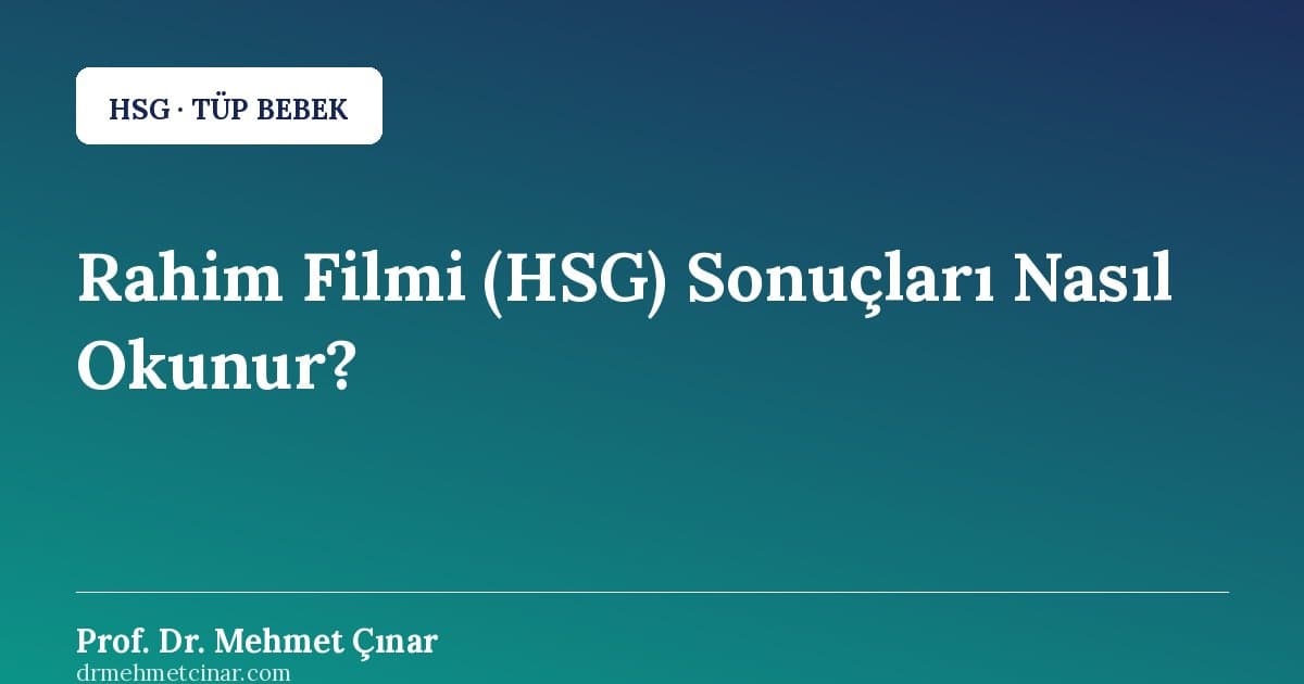 Rahim Filmi (HSG) Sonuçları Nasıl Okunur? Rapor Rehberi