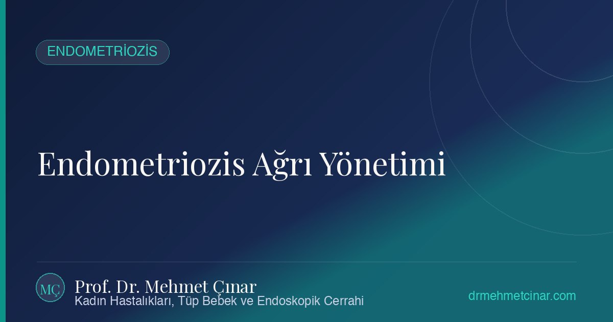 Endometriozise Bağlı Kronik Pelvik Ağrının Modern Yönetimi