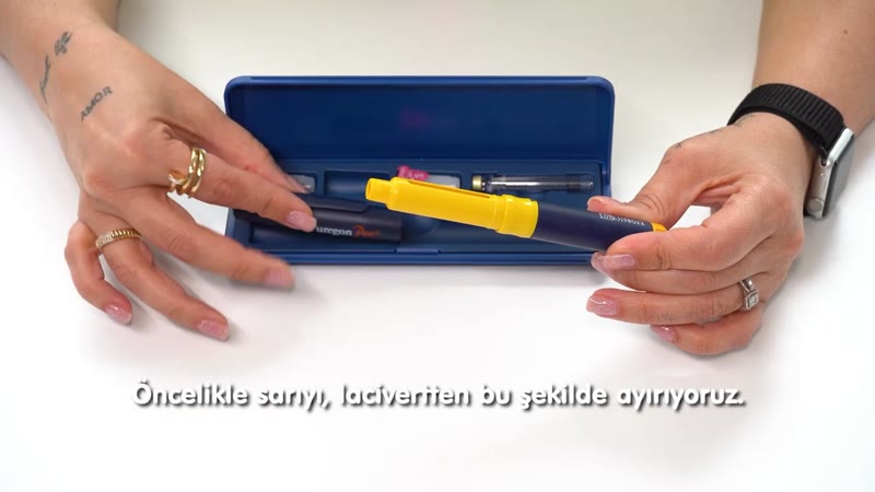 Puregon kartuşunun kaleme yerleştirilmesi